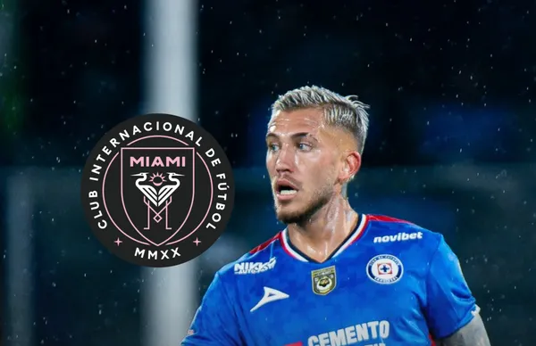 Gonzalo Piovi y escudo de Inter Miami/ Foto Mediotiempo.