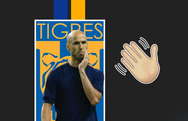Guido Pizarro y emoji de mano/Foto Tigres.