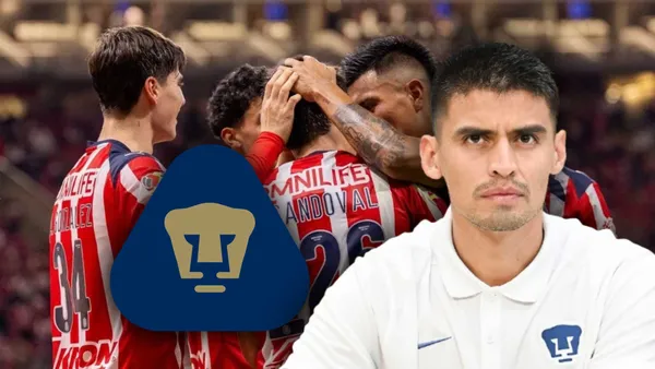 Guillermo Martínez y jugadores de Chivas