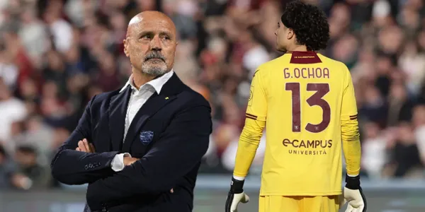 Guillermo Ochoa durante un partido de Salernitana / Foto: ESPN