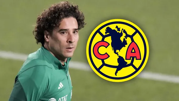 Guillermo Ochoa en la selección y escudo del América