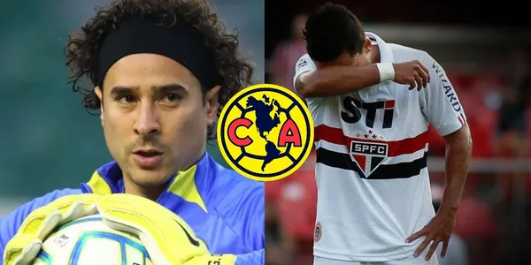 Guillermo Ochoa no renueva con el América y la directiva azulcrema posaría su mirada en un crack sudamericano que bailó al São Paulo