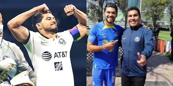 Henry Martín anota en la goleada del América al Cruz Azul.