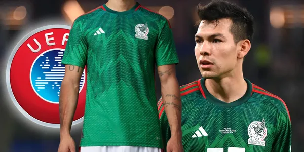 Hirving Lozano con la playera de México (Fuente: TV Azteca Deportes)