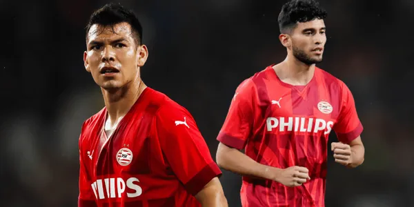 Hirving Lozano mostró su malestar tras la acción de Ricardo Pepi que no le quiso ceder la pelota en el duelo del PSV