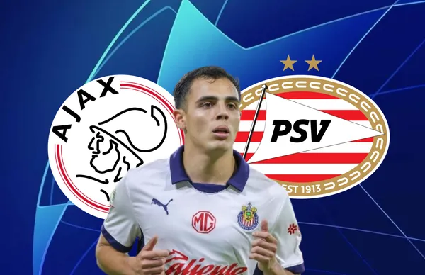 Hugo Camberos, escudos de Ajax y PSV/ Foto