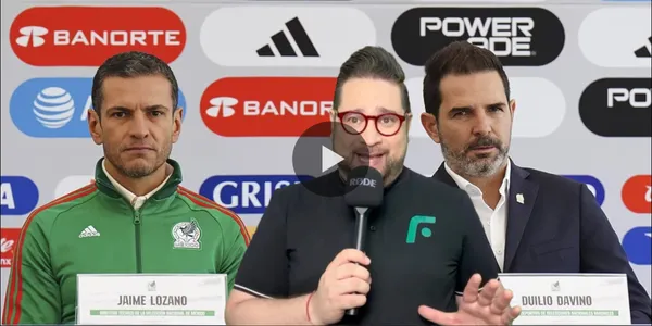 Jaime Lozano y Duilio Davino en conferencia de prensa (Fuente: El Universal)