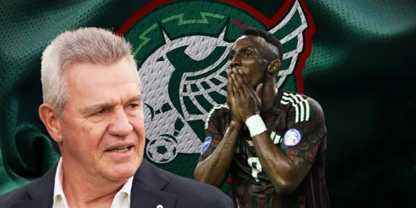 Javier Aguirre junto a Julián Quiñones / FOTO GOAL