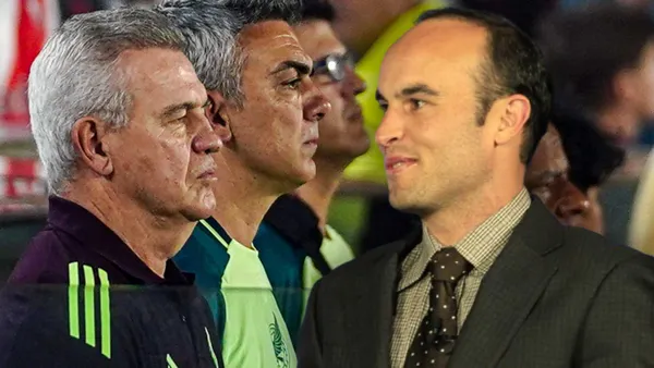 Javier Aguirre y Landan Donovan