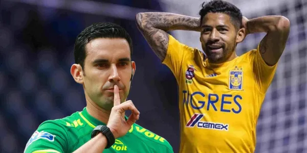 Javier Aquino con la playera de Tigres en el Clásico Regio / Foto: ESPN