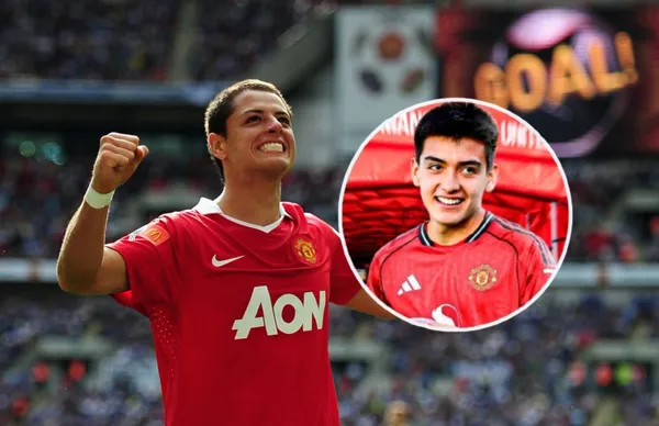 Javier Hernández y Gilberto Mora/Foto 'X'.