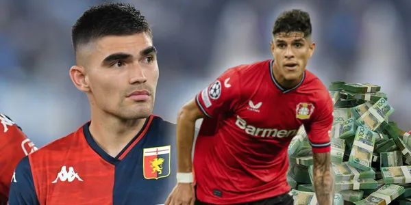 Johan Vásquez con la playera del Genoa en Italia / Foto: Diario Marca