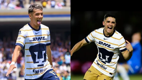Jorge Ruvalcaba y Toti López metieron los primeros dos ante Necaxa | Foto: X @pumasmx