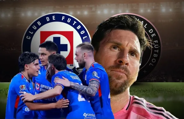 Jugadores de Cruz Azul y Lionel Messi/Foto ESPN.