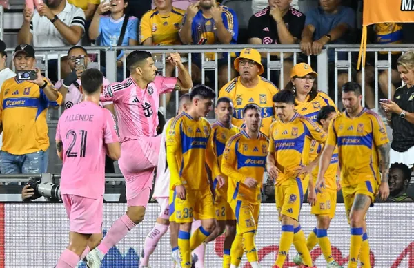 Jugadores de Inter Miami y Tigres/ Foto La Afición.