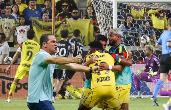 Jugadores del América y Minnesota United, André Jardine/ Foto Latinus Reuters.