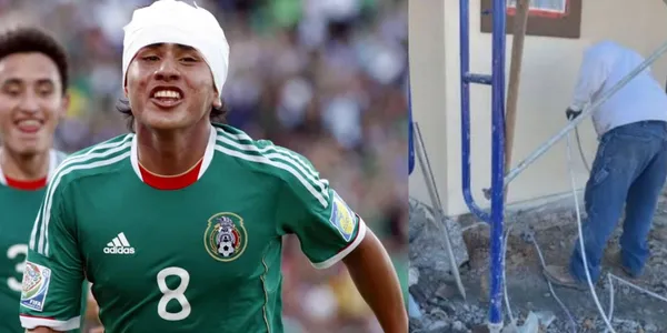 Julio Gómez no le huye al trabajo y ahora está en el sector de la construcción, luego de haber sido el mejor jugador del mundo en 2011