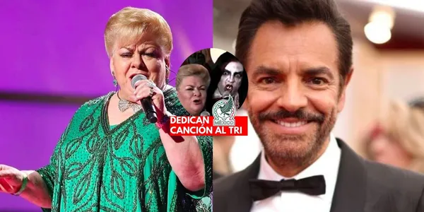 La cantante mexicana, Paquita la del Barrio, junto con Eugenio Derbez dedica una canción al Tri de Martino