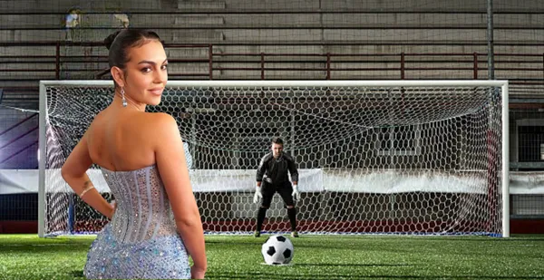 La misma Georgina Rodríguez compartió el video en las redes sociales sobre su intento de penal