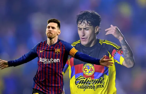 Lionel Messi y Alejandro Zendejas/ Foto Manuel Velázquez Getty Images.