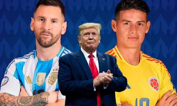Lionel Messi y James Rodríguez, protagonistas de la final de la Copa América (Fuente: Telefé)