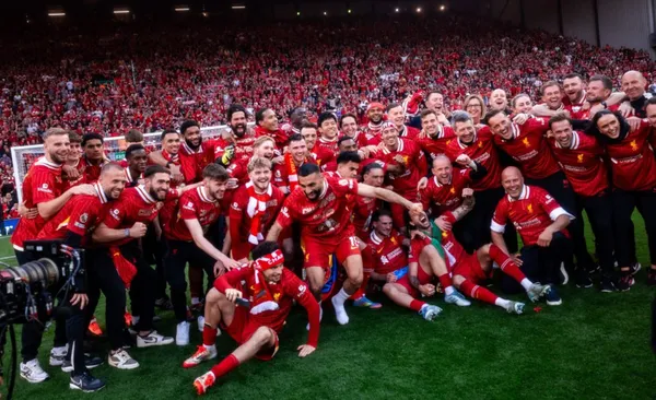 Liverpool festeja el título 20 en su estadio (Fuente: Liverpool)