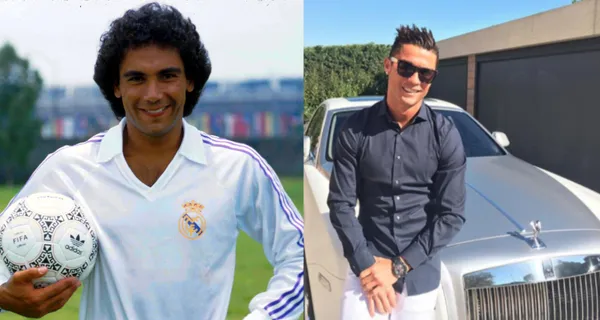 Los dos jugadores recibieron coches de lujo en su estancia en el Madrid. A Cristiano le dieron un Audi y a Hugo Sánchez un Mercedes Benz.