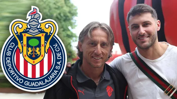 Luka Modric y Santiago Giménez