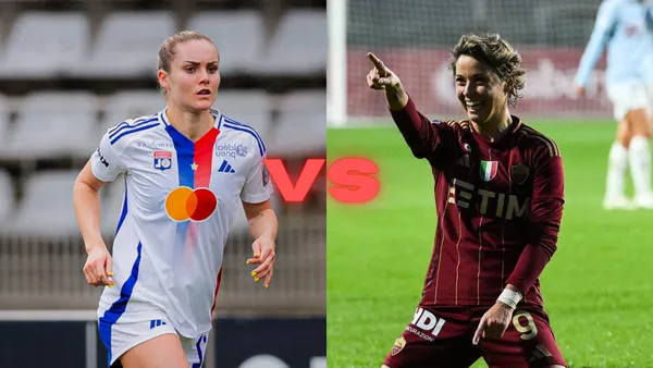 Lyon (F) vs AS Roma (F) | Fotos: X oficiales de @ASRomaFemminile y @OLfeminin