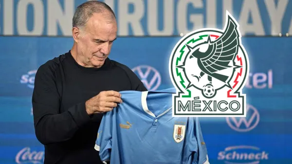 Marcelo Biela durante su presentación como DT de Uruguay