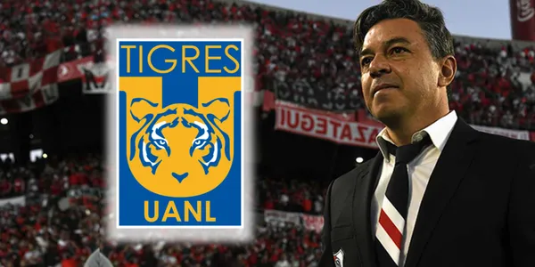 Marcelo Gallardo durante la final de River Plate vs Tigres en Copa Libertadores