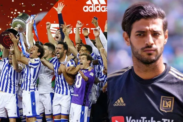 Mientras la Real Sociedad ganaba la Copa del Rey, Carlos Vela se encontraba a miles de kilómetros disputando un duelo amistoso de Los Angeles F.C.