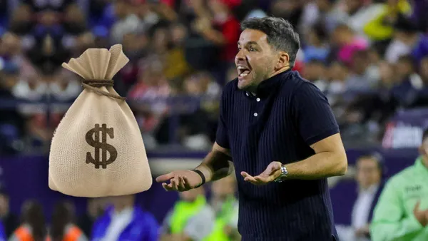 Nicolás Larcamón en Cruz Azul ante San Luis