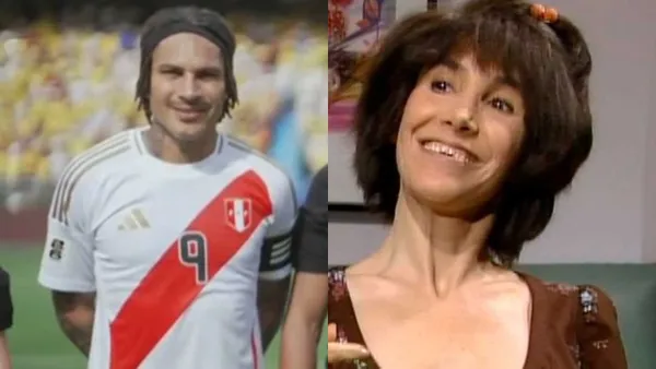 Paolo Guerrero y Florinda Meza (Foto: Movistar Plus / Debate)