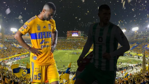 Rafael Carioca y Guido Rodríguez en el Estadio Universitario Foto: Tigres X