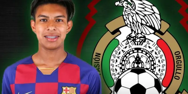 Samuel Mendoza con la indumentaria del Barcelona / FOTO Barça Academy