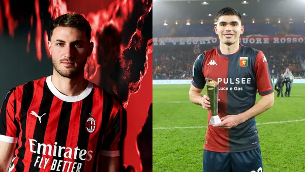 Santi y Johan | Fotos: @acmilan y @SerieA_EN