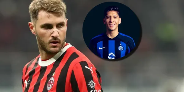 Santiago Giménez junto a Edson Álvarez / FOTO X