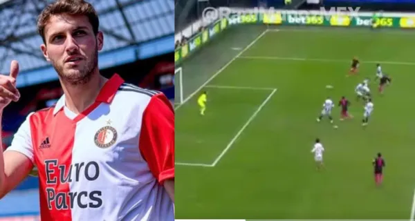 Santiago Giménez se manda un gol en su juego con el Feyenoord, a su manera y con sus argumentos, levanta la mano para estar en México.