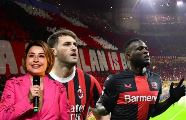 Santiago Giménez, Víctor Boniface y Rafaela Pimienta/Foto YouTube.