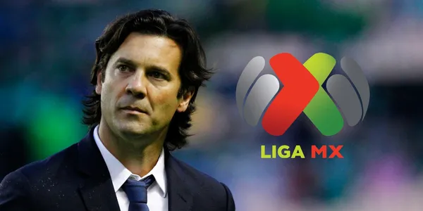 Santiago Solari junto al logo de la Liga MX / FOTO GETTY IMAGES