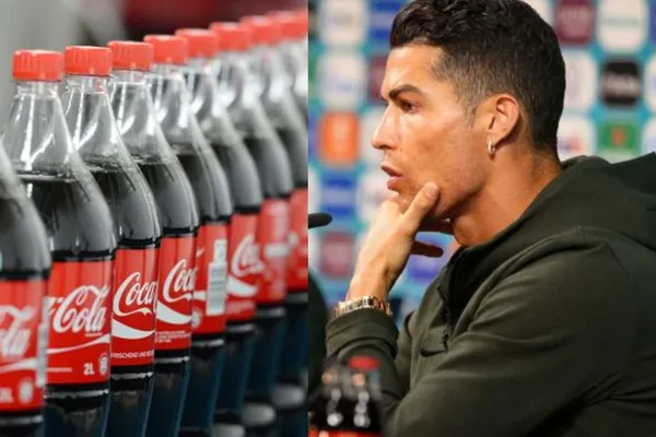 Se pensó que era un mensaje nutricional, pero Cristiano Ronaldo tendría otros intereses en esconder las botellas de Coca Cola