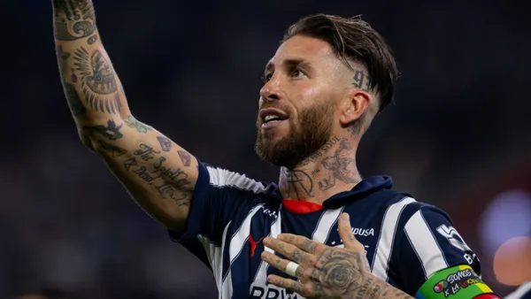 Sergio Ramos en la J10 | Foto: @Rayados