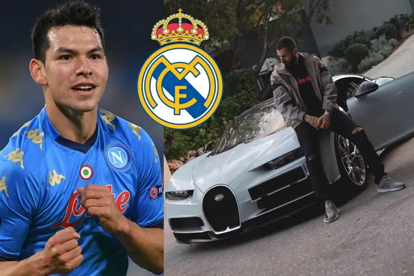 Si Hirving Lozano llega al Real Madrid, podría llegar a los entrenamientos montados en un coche que no se compara con el de Benzema.