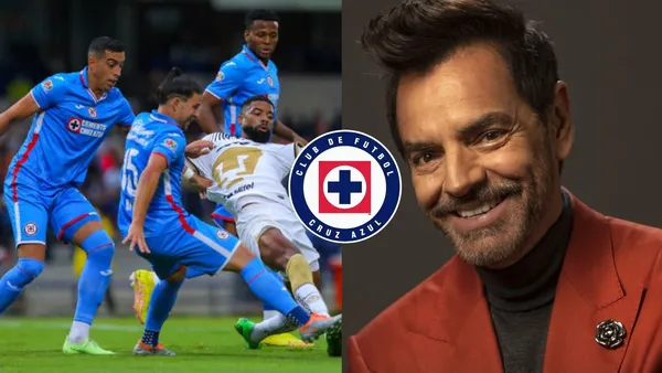 Uno de los seguidores de la Máquina, Eugenio Derbez apareció tras el triunfo de Cruz Azul ante Pumas