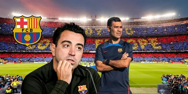 Xavi y Rafa en el Barcelona
