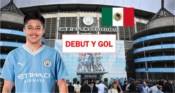 Ya debutó Alcalá con el Manchester City, hizo gol y así le fue, hay video