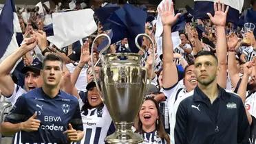 Afición de Rayados y trofeo de la Champions League | Foto: El Horizonte