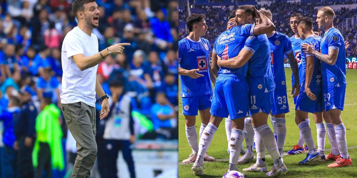 Anselmi habló sobre récord de puntos al que el Azul aspira / Foto: IG @martinanselmidt y @cruzazul