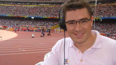 Antonio Rosique durante los Juegos Olímpicos (Fuente: TV Azteca)